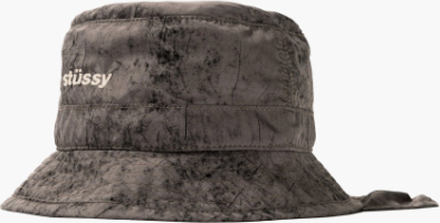 Stussy - Dyed Nylon Bungee Bucket Hat - Grå - L-XL
