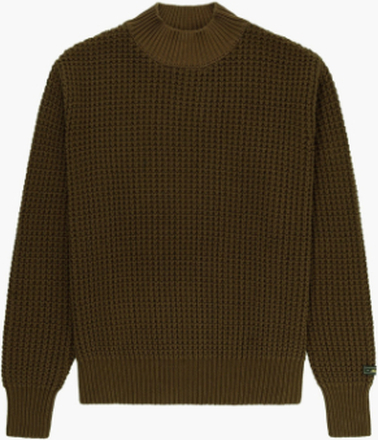 Aimé Leon Dore - Mockneck Waffle Knit Sweater - Grøn - XL