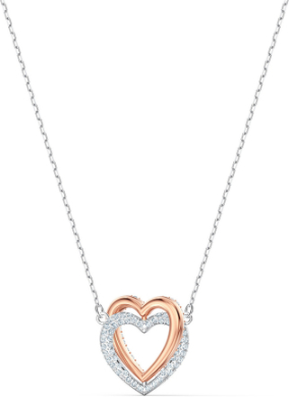Swarovski 5518868 Ketting Infinity Heart zilver- en rosekleurig 38-43 cm