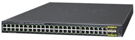 PLANET GS-4210-48T4S - Switch - Administrerad - 48 x 10/100/1000 + 4 x Gigabit SFP - rackmonterbar