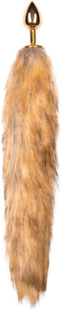 Easytoys Fox Tail Plug No. 1 Gold Analplugg med svans