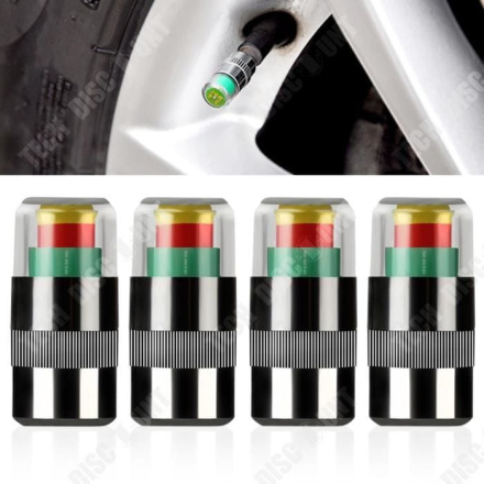 TD® Automotive Tire Ventil Cap Stöldskyddsdäck Däcktrycksdetektionslock Tubeless däckventil Core Cap