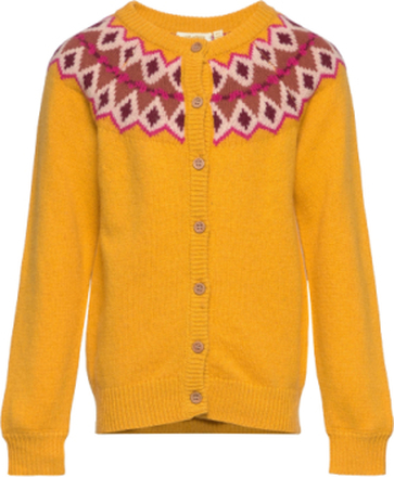 Sgmira Knit Cardigan Tops Knitwear Cardigans Yellow Soft Gallery