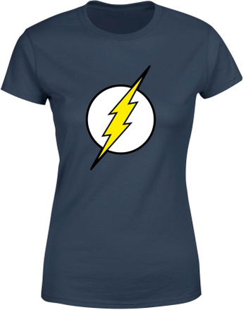 Justice League Flash Logo Women's T-Shirt - Navy - S - Navy