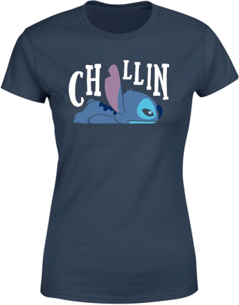 Disney Lilo And Stitch Chillin Women's T-Shirt - Navy - S - Navy