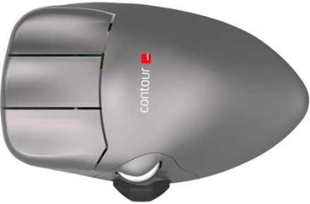 Contour Design Contour Mouse Wireless Large 2,800dpi Mus Trådløs Grå