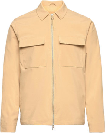 Polyester Workwear Jacket With Zipper Opening Tynn Jakke Beige Revolution*Betinget Tilbud