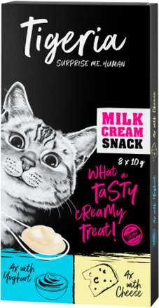 Sparpaket Tigeria Milk Cream Mix 24 x 10 g - Milk Cream mit Joghurt & Käse