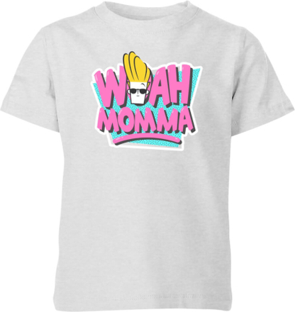 Cartoon Network Spin-Off Johnny Bravo Woah Momma 90's Kinder T-Shirt - Grau - 7-8 Jahre