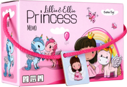 Lillie And Ellie - Princess Memo Int Toys Puzzles And Games Games Memory Multi/mønstret Barbo Toys*Betinget Tilbud