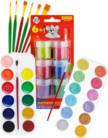 Stora Målarpaketet Toys Creativity Drawing & Crafts Drawing Paints Multi/mønstret Sense*Betinget Tilbud