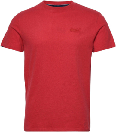 Vintage Logo Emb Tee T-shirts Short-sleeved Rød Superdry*Betinget Tilbud