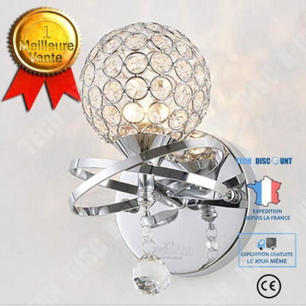TD® Crystal Wall Light E14 Sockel - Vit / Crystal Ball LED-vägglampa 50 / 60 Hz / 40 Watt / Trendigt och raffinerat
