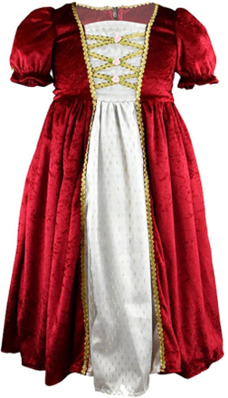 Prinsessklänning Sammetsröd Barn - Medium
