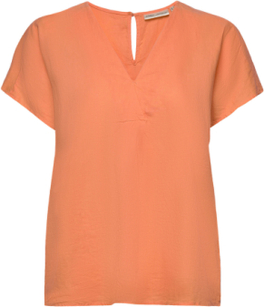 Brizaiw Rindaiw Top Blouses Short-sleeved Oransje InWear*Betinget Tilbud