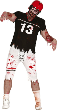 Rugbyspelare Zombie Maskeraddräkt - Large