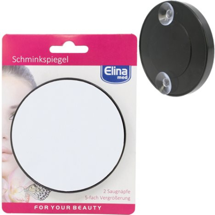 Elina Make-Up Mirror 9cm with suction cups on backside