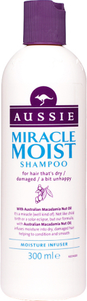 Aussie Miracle Moist Shampoo - 300 ml
