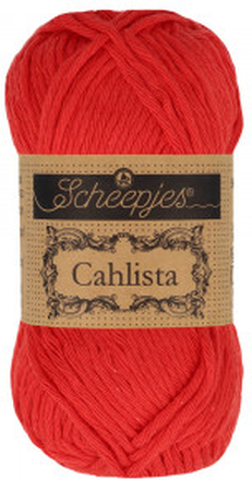 Scheepjes Cahlista Garn Unicolor 115 Hot Red