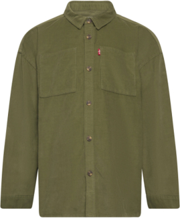 Levi's® Corduroy Button Up Shirt Shirts Long-sleeved Shirts Kakigrønn Levi's*Betinget Tilbud