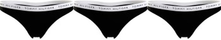 Tommy Hilfiger Trusser 3P Recycled Essentials Thong Sort X-Small Dame