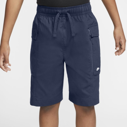 Nike Sportswear Older Kids' (Boys') Woven Cargo Shorts - Blue