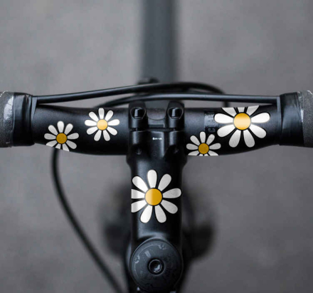 Sticker voor fiets madeliefjes bloemen