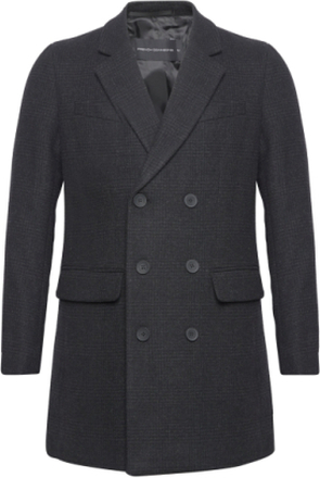 Db Overcoat Check W Suits & Blazers Blazers Double Breasted Blazers Grey French Connection