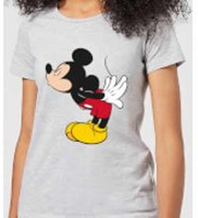 Disney Mickey Mouse Mickey Split Kiss Women's T-Shirt - Grey - L