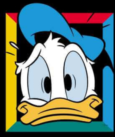 Disney Donald Face Hoodie - Black - XL
