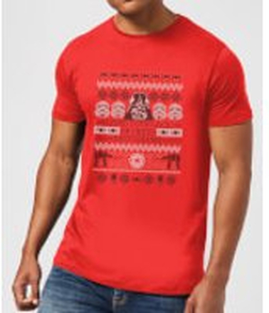 Star Wars I Find Your Lack Of Cheer Disturbing Men's Christmas T-Shirt - Red - L