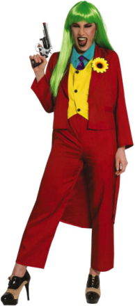 Mrs. Smile Joker Inspirert Kostyme til Dame - Strl L