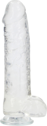 RealRock: Crystal Clear Realistic Dildo, 25.4 cm