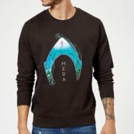 Aquaman Mera Logo Sweatshirt - Black - XL - Black