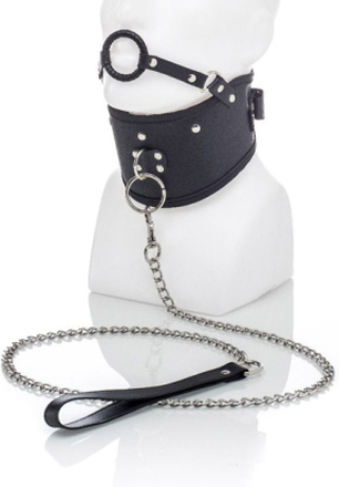 Zenn Collar With Mouth Ring & Leash Halsband & koppel