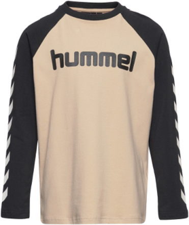 Hmlboys T-Shirt L/S T-shirts Long-sleeved T-shirts Multi/mønstret Hummel*Betinget Tilbud
