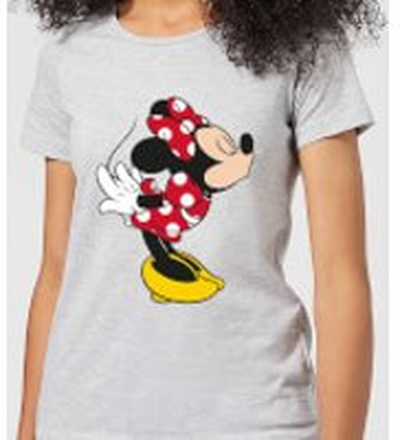 Disney Mickey Mouse Minnie Split Kiss Women's T-Shirt - Grey - L
