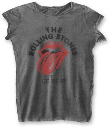 The Rolling Stones: Ladies T-Shirt/New York City 75 (Burnout) (X-Large)