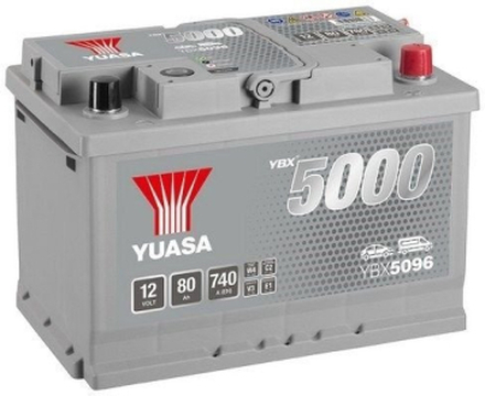 Bilbatteri SMF Yuasa Silver YBX5096 12V 80Ah 740A
