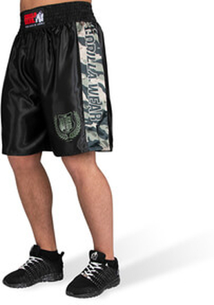 Vaiden Boxing Shorts, black/army green camo, xlarge