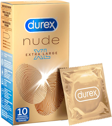 Durex Nude XL 10-pack Tunna Kondomer