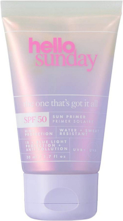 Ansigtscreme Hello Sunday The One That's Got it All Sun Primer SPF 50 (50 ml)