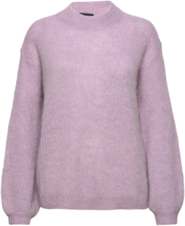 Paris Alpaca Blend Sweater Pullover Lilla Lexington Clothing*Betinget Tilbud