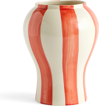 HAY Sobremesa Stripe vase, liten, rød