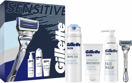 Gillette SkinGuard Cadeauset Systeem+Scheergel+2creams