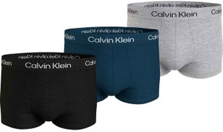 Calvin Klein Kalsonger 3P Stencil Logo Cotton Stretch Trunk Flerfärgad bomull Medium Herr