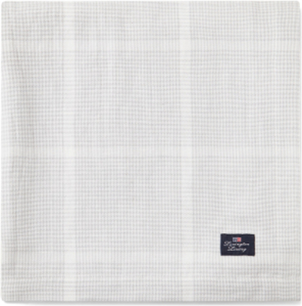 Cotton/Linen Pepita Check Tablecloth Home Textiles Kitchen Textiles Tablecloths & Table Runners Grey Lexington Home
