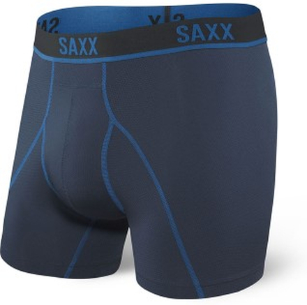 SAXX Kinetic HD Boxer Brief Blå nylon Large Herre