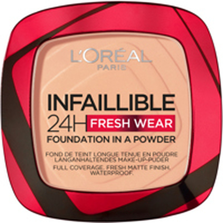 Infaillible 24H Fresh Wear Powder Foundation, 130 True Beige