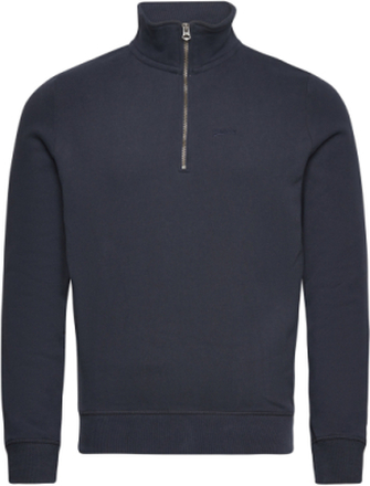 Essential Half Zip Sweatshirt Tops Sweatshirts & Hoodies Sweatshirts Navy Superdry